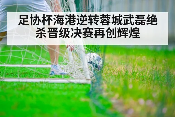 足协杯海港逆转蓉城武磊绝杀晋级决赛再创辉煌